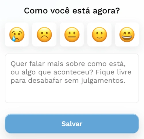 Foto ilustrativa: Paciente registra emoções